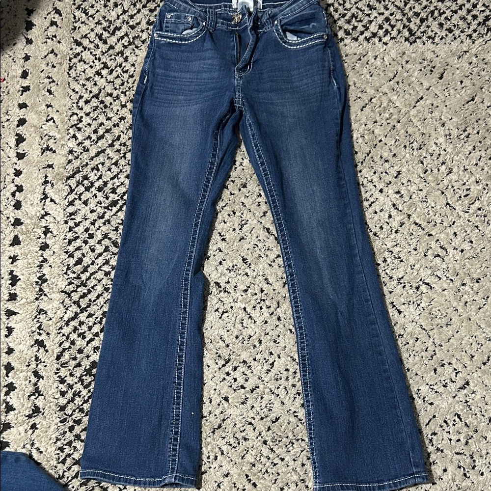 Classic Blue Boot Cut Jeans for Women